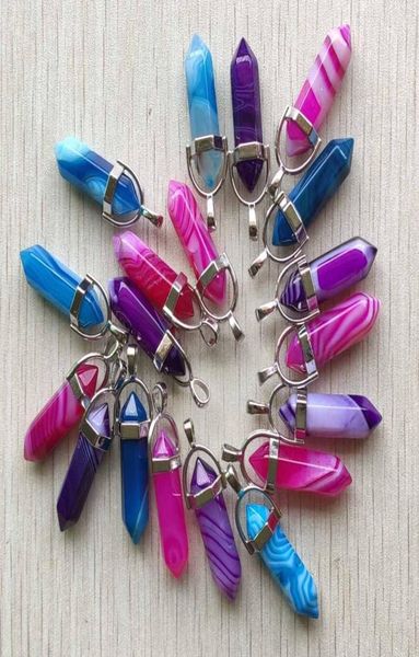 natural stone stripe agates onyx pillar pendants fashion healing charms bullet pendulum necklace making accessories whole9582590, Bronze;silver
natural stone stripe agates onyx pillar pendants fashion healing charms bullet pendulum necklace making accessories whole9582590, Bronze;silver