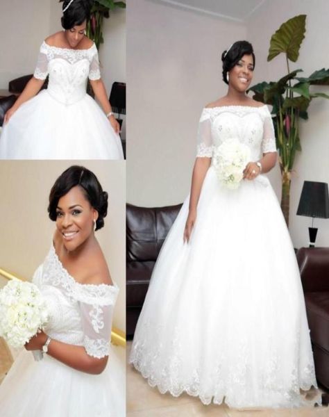 2019 charming vintage african plus size a line wedding dresses with illusion short sleeve sequins tulle beaded lace bridal gowns4809644, White
2019 charming vintage african plus size a line wedding dresses with illusion short sleeve sequins tulle beaded lace bridal gowns4809644, White