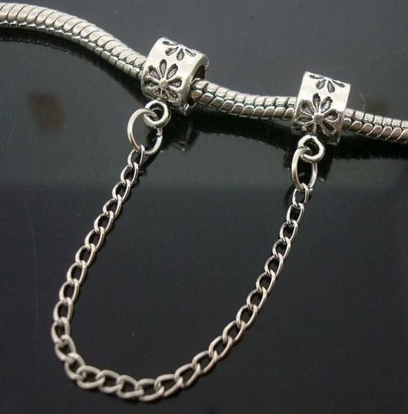 20pcslot silver flowers safety chain charm bead floral stamped for charm bracelet beads for jewelry making low 8107774, Black
20pcslot silver flowers safety chain charm bead floral stamped for charm bracelet beads for jewelry making low 8107774, Black