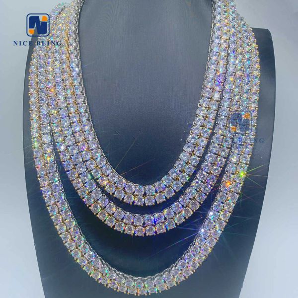 hip hop jewelry in stock 6mm width brass zircon diamond tennis chain cubic zirconia cz tennis bracelet and necklace set, Silver
hip hop jewelry in stock 6mm width brass zircon diamond tennis chain cubic zirconia cz tennis bracelet and necklace set, Silver