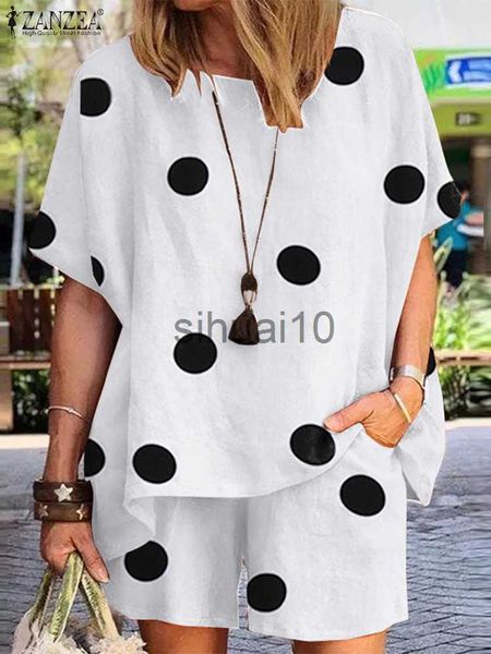 women's two piece pants zanzea summer women matching sets o-neck half sleeve polka dots printed blouse fashion casual holiday elastic p, White
women's two piece pants zanzea summer women matching sets o-neck half sleeve polka dots printed blouse fashion casual holiday elastic p, White