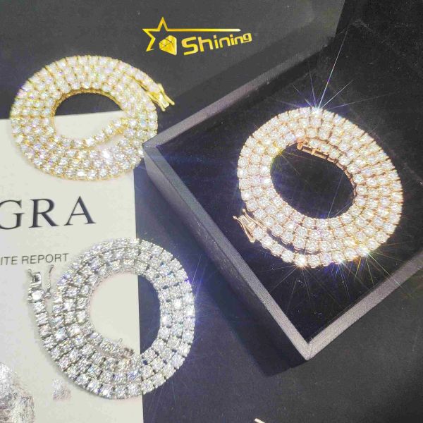 pass diamond tester vvs d moissanite tennis chains 925 sterling silver tennis necklace
pass diamond tester vvs d moissanite tennis chains 925 sterling silver tennis necklace