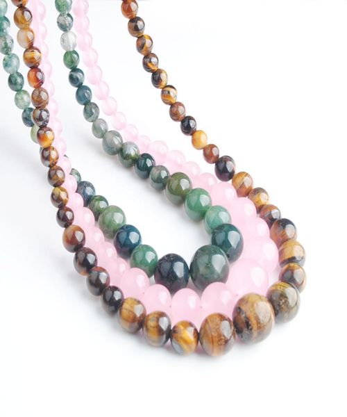 wojiaer fashion jewelry algae agate gem stone necklace round 614mm graduated beads women 175 inches bf3019416971, Silver
wojiaer fashion jewelry algae agate gem stone necklace round 614mm graduated beads women 175 inches bf3019416971, Silver