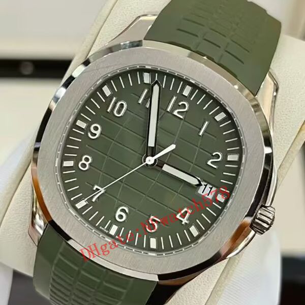 men watch 5168g-010 waterproof green dial 42mm caliber movement mechanical automatic natural rubber strap mens watch, Slivery;brown
men watch 5168g-010 waterproof green dial 42mm caliber movement mechanical automatic natural rubber strap mens watch, Slivery;brown
