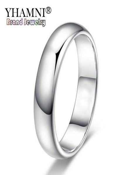 yhamni lose money promotion real pure white gold rings for women and men with 18kgp stamp 5mm gold color ring jewelry 3719392, Silver
yhamni lose money promotion real pure white gold rings for women and men with 18kgp stamp 5mm gold color ring jewelry 3719392, Silver