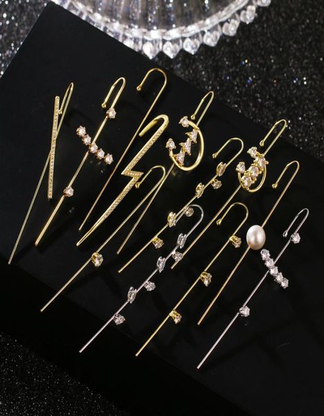 ear wrap crawler hook earrings for women girls fashion 14k gold plated cuff earring set unique rhinestone jewelry2360375, Golden;silver
ear wrap crawler hook earrings for women girls fashion 14k gold plated cuff earring set unique rhinestone jewelry2360375, Golden;silver