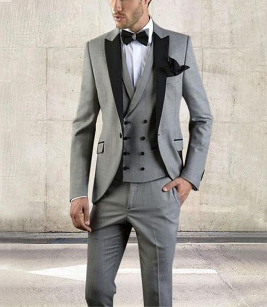 light grey doublebreasted vest customized 3 pieces groom suits for wedding slim fit mens wedding suits jacketpantsvest prom sui8119078, Black;gray
light grey doublebreasted vest customized 3 pieces groom suits for wedding slim fit mens wedding suits jacketpantsvest prom sui8119078, Black;gray