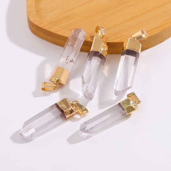natural stone rock crystal pendant irregular crystal raw stone charms diy necklace earrings accessory, Bronze;silver
natural stone rock crystal pendant irregular crystal raw stone charms diy necklace earrings accessory, Bronze;silver