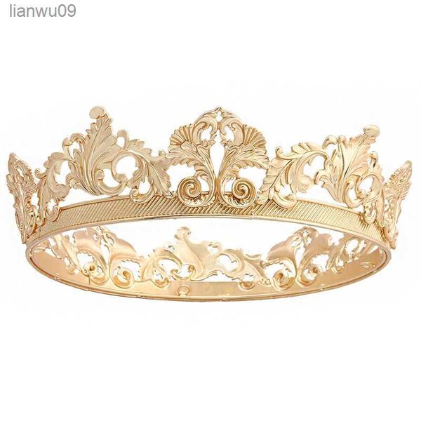 baroque vintage royal king queen tiara metal crown performance headdress l230704, White;golden
baroque vintage royal king queen tiara metal crown performance headdress l230704, White;golden