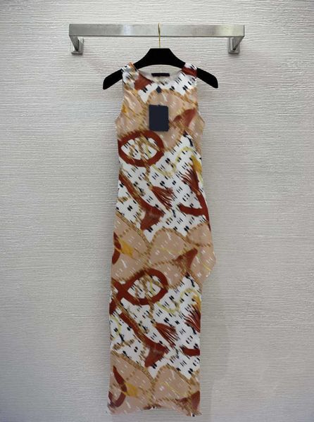 designer dress fashion women clothes retro full logo colorblock printing skirts split design slim sleeveless vest dresses plus size womens c, Black;gray
designer dress fashion women clothes retro full logo colorblock printing skirts split design slim sleeveless vest dresses plus size womens c, Black;gray