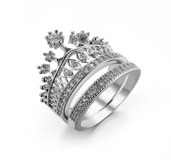 sz610 crown diamonique clear cz white gold filled wedding engagement party ring sets9005768, Silver
sz610 crown diamonique clear cz white gold filled wedding engagement party ring sets9005768, Silver