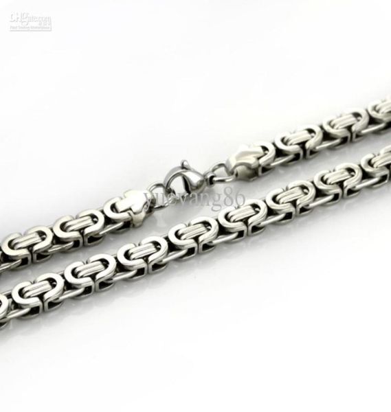 1pcs 63mm distinctive classical mens jewelry silver stainless steel byzantine chain nckelace216quot5880814
1pcs 63mm distinctive classical mens jewelry silver stainless steel byzantine chain nckelace216quot5880814