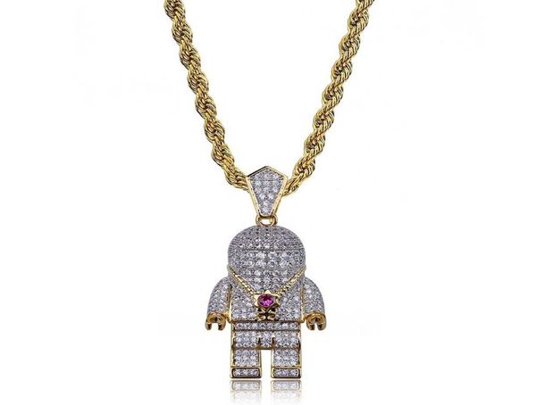 hip hop street gold silver color plated spaceman necklace micro pave zircon iced out astronaut pendant necklace for men9554120
hip hop street gold silver color plated spaceman necklace micro pave zircon iced out astronaut pendant necklace for men9554120