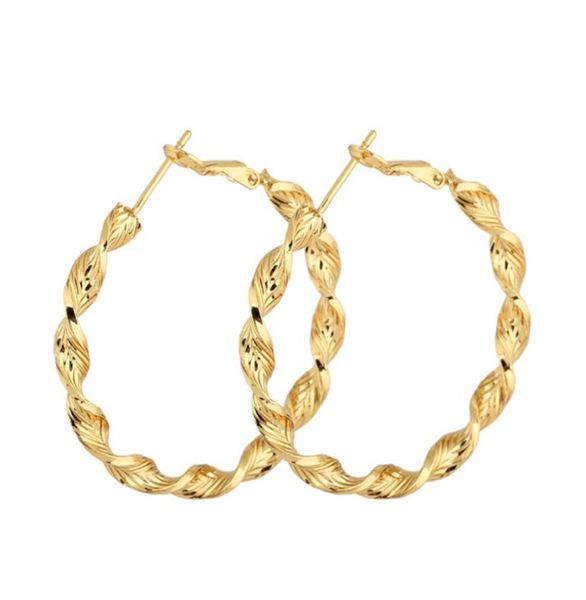 18k yellow gold plated earrings hoops for party wedding charming ear hoops for girls women er9597844016, Golden;silver
18k yellow gold plated earrings hoops for party wedding charming ear hoops for girls women er9597844016, Golden;silver