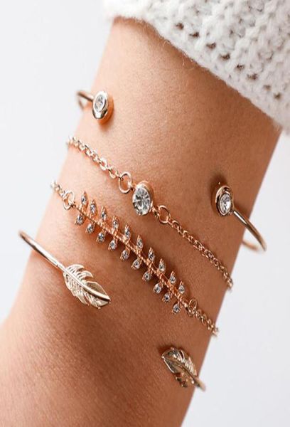 fashion women039s bracelets fashion fish bone leaves diamonds round geometric chain opening bracelet 1 set 4 pieces7278948, Golden;silver
fashion women039s bracelets fashion fish bone leaves diamonds round geometric chain opening bracelet 1 set 4 pieces7278948, Golden;silver