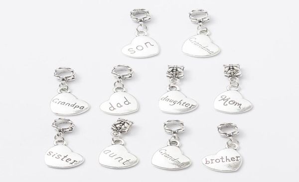 200 pcs family word heart shape charms pendants dangles beads fit bracelet or bangle diy jewelry8843802, Bronze;silver
200 pcs family word heart shape charms pendants dangles beads fit bracelet or bangle diy jewelry8843802, Bronze;silver