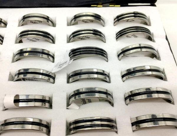 50pcs black stainless steel fashion mens women jewelry ring wedding party gift rings whole lots3353192, Silver
50pcs black stainless steel fashion mens women jewelry ring wedding party gift rings whole lots3353192, Silver