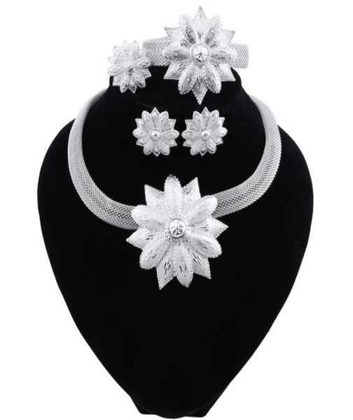 new trendy elegant silver plated necklace earrings bracelet ring dubai jewelry sets for women party accessories5970711, Slivery;golden
new trendy elegant silver plated necklace earrings bracelet ring dubai jewelry sets for women party accessories5970711, Slivery;golden