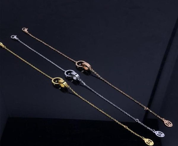 high edition titanium steel charm bracelets love bracelets women designer jewelry classic design double loop crossed243e4822093, Golden;silver
high edition titanium steel charm bracelets love bracelets women designer jewelry classic design double loop crossed243e4822093, Golden;silver