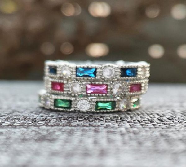 cluster rings vintage green blue red cubic zircon stacking eternity ring women039s silver wedding band anniversary jewelry2108358, Golden;silver
cluster rings vintage green blue red cubic zircon stacking eternity ring women039s silver wedding band anniversary jewelry2108358, Golden;silver