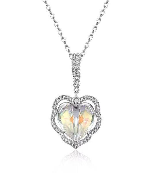 crystals sterling silver pendant necklaces pave double layer with gift box3786577
crystals sterling silver pendant necklaces pave double layer with gift box3786577