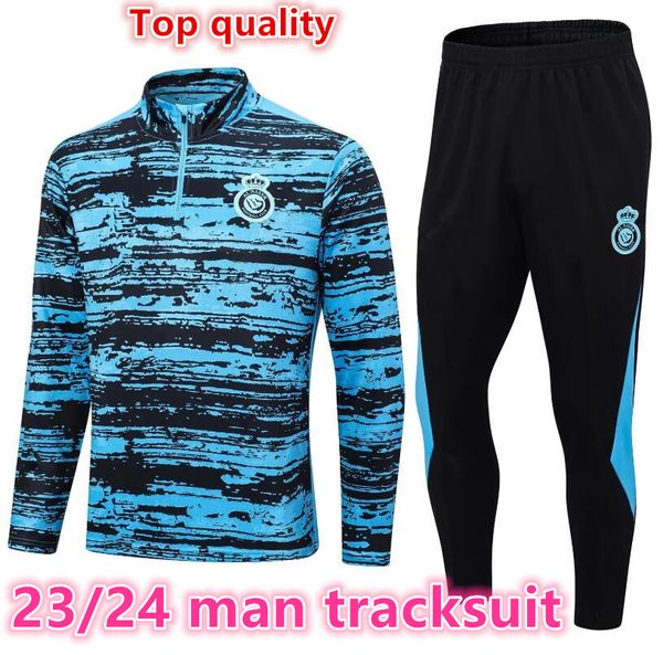 23 24 al nassr fc tracksuits long sleeve training suit man tracksuit soccer 2023 cr7 gonzalo talisca football tracksuit half zipper set, Black
23 24 al nassr fc tracksuits long sleeve training suit man tracksuit soccer 2023 cr7 gonzalo talisca football tracksuit half zipper set, Black