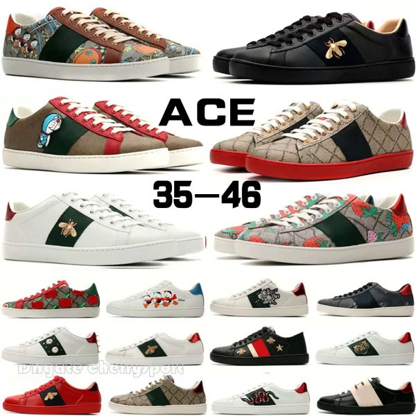classic designer shoes women cartoon casual shoes bee ace genuine leather canvas embroidery print stripes classic men white green, Black
classic designer shoes women cartoon casual shoes bee ace genuine leather canvas embroidery print stripes classic men white green, Black