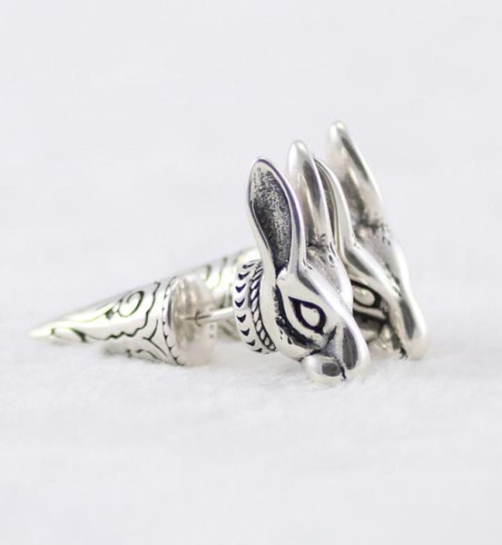 s925 sterling silver earrings anger forest series retro rabbit head sterling silver earrings personalized men and women fashion ea4125891, Golden
s925 sterling silver earrings anger forest series retro rabbit head sterling silver earrings personalized men and women fashion ea4125891, Golden