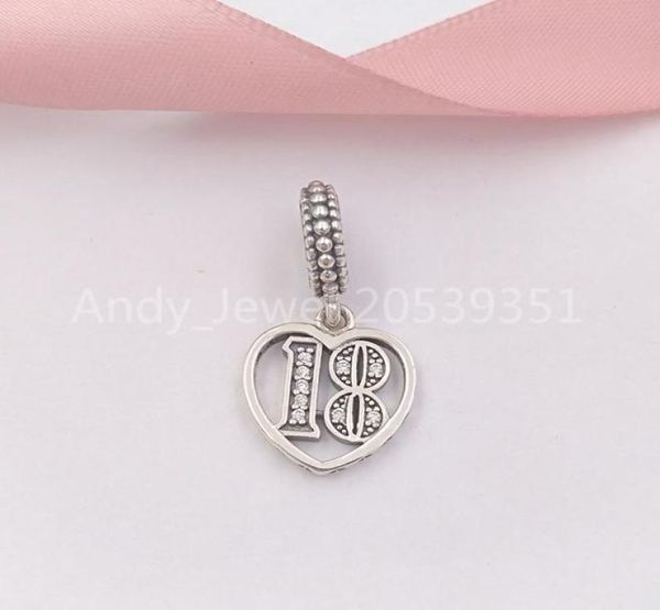 andy jewel 925 sterling silver beads 18 years of love pendant charm charms fits european style jewelry bracelets & necklace 797262cz9209479, Black
andy jewel 925 sterling silver beads 18 years of love pendant charm charms fits european style jewelry bracelets & necklace 797262cz9209479, Black