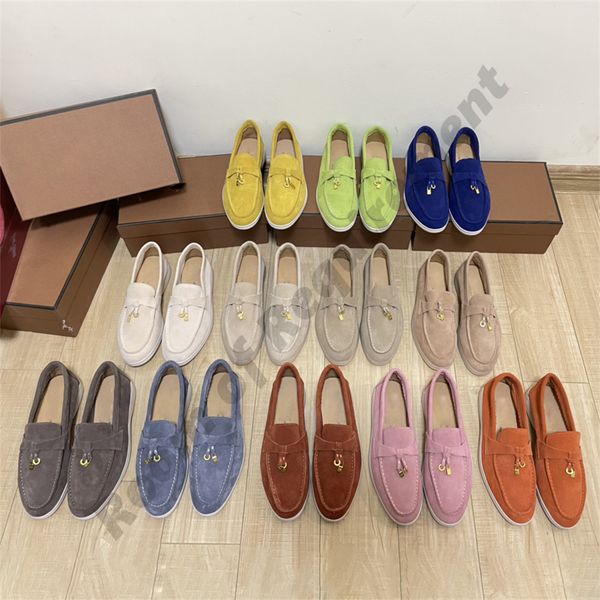 23ss designer suede loafers flat casual shoes summer charms island life walk sneaker lace-up round head women ay flexible italy thick soles, Black 
23ss designer suede loafers flat casual shoes summer charms island life walk sneaker lace-up round head women ay flexible italy thick soles, Black
