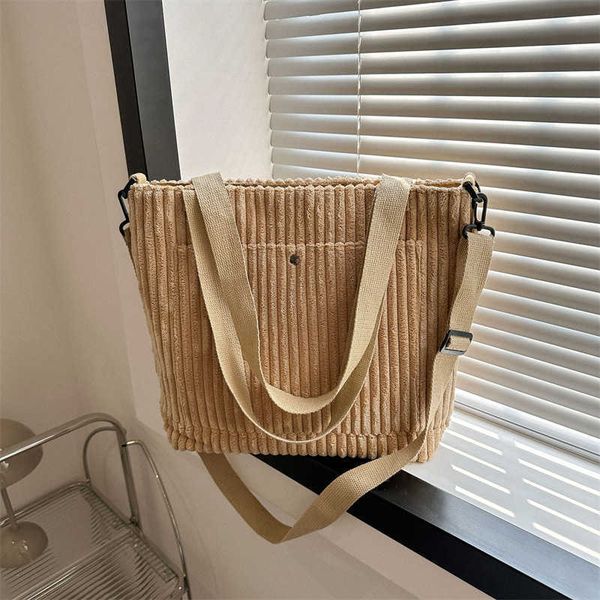 popular corduroy large capacity tote bag handbag one shoulder commuter bag university student class bucket bag
popular corduroy large capacity tote bag handbag one shoulder commuter bag university student class bucket bag