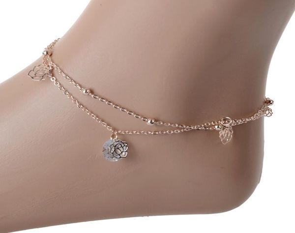 gold color double layer crystal anklets hollow rose flower ankle bracelet women beach foot jewelry6856221, Red;blue
gold color double layer crystal anklets hollow rose flower ankle bracelet women beach foot jewelry6856221, Red;blue