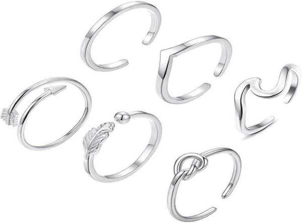 6pcs arrow knot wave rings for women adjustable stackable thumb open rings set summer vacation jewelry x071525336089510232, Slivery;golden
6pcs arrow knot wave rings for women adjustable stackable thumb open rings set summer vacation jewelry x071525336089510232, Slivery;golden