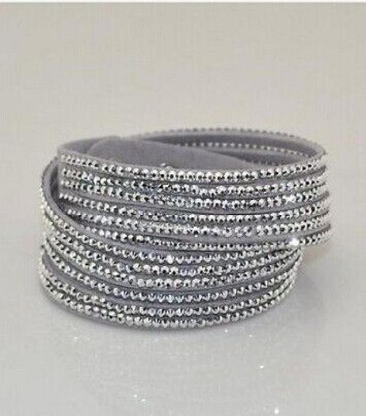 fashion rhinestone slake leather wrap bracelet handmade velvet crystal women bracelets 12pcslot 2253346, Golden;silver
fashion rhinestone slake leather wrap bracelet handmade velvet crystal women bracelets 12pcslot 2253346, Golden;silver