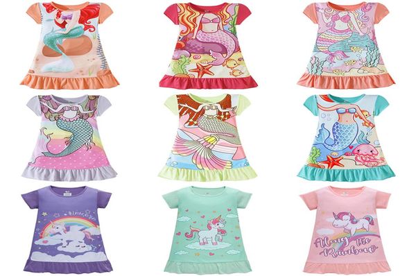 summer kids girls pajamas dress cotton cartoon nightgowns children mermaid horse sleepwear home clothes dresses 4pcsset m16012373428, Blue;red
summer kids girls pajamas dress cotton cartoon nightgowns children mermaid horse sleepwear home clothes dresses 4pcsset m16012373428, Blue;red