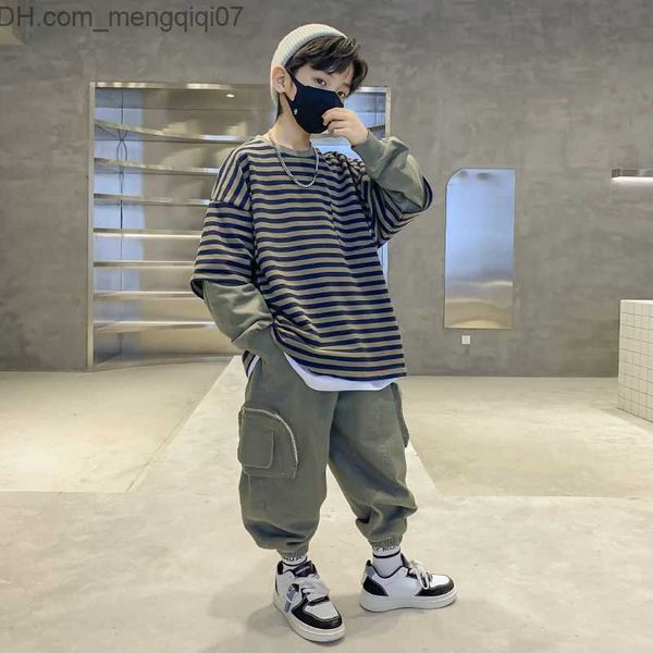 clothing sets 2022 fashion big girls' sportswear o-neck stripe set youth spring and autumn track and field wear children's sportsw, White
clothing sets 2022 fashion big girls' sportswear o-neck stripe set youth spring and autumn track and field wear children's sportsw, White