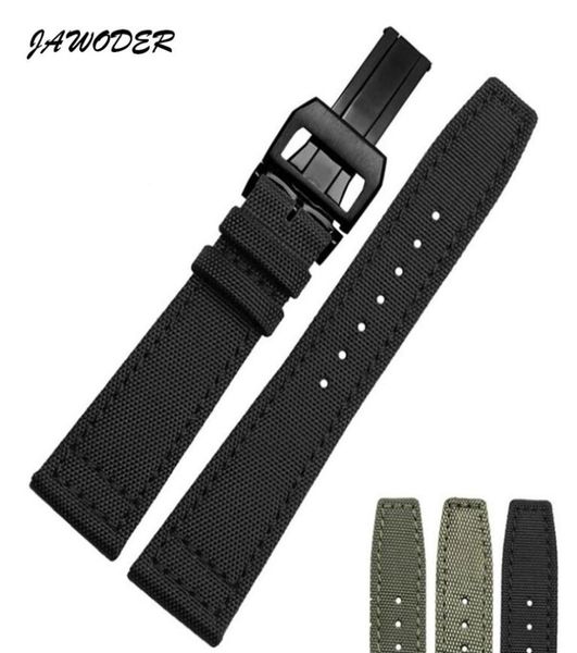 jawoder watchband 20 21 22mm stainless steel deployment buckle black green nylon with leather bottom watch band strap for portugal2717447, Black;brown
jawoder watchband 20 21 22mm stainless steel deployment buckle black green nylon with leather bottom watch band strap for portugal2717447, Black;brown