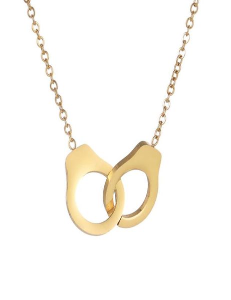 popular stainless steel geometrical hollow out pattern handcuff pendant gold and steel colour necklace jewelry5169126, Silver
popular stainless steel geometrical hollow out pattern handcuff pendant gold and steel colour necklace jewelry5169126, Silver