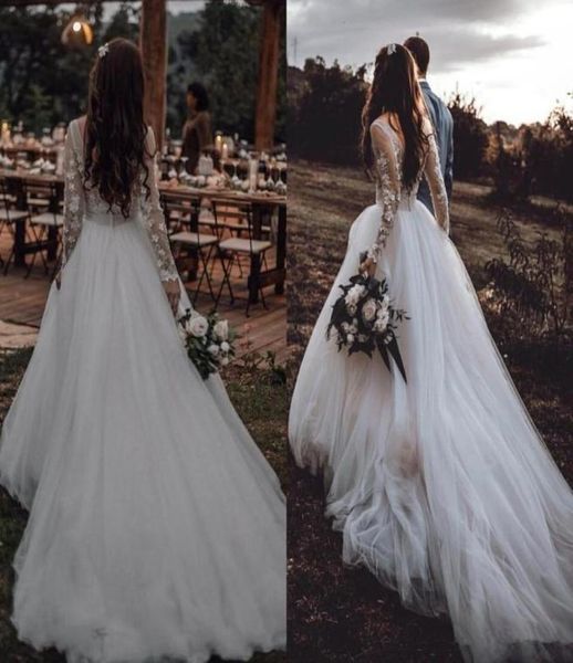 princess fairy country wedding dresses 2021 long sleeve backless lace tulle bohemian illusion beach bride reception gown robes2040949, White
princess fairy country wedding dresses 2021 long sleeve backless lace tulle bohemian illusion beach bride reception gown robes2040949, White