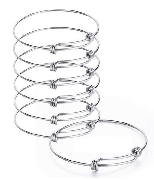 5pcs stainless steel wire blank bangle bracelet expandable charm bracelet double loops style for diy jewelry making q07178052258, Black
5pcs stainless steel wire blank bangle bracelet expandable charm bracelet double loops style for diy jewelry making q07178052258, Black