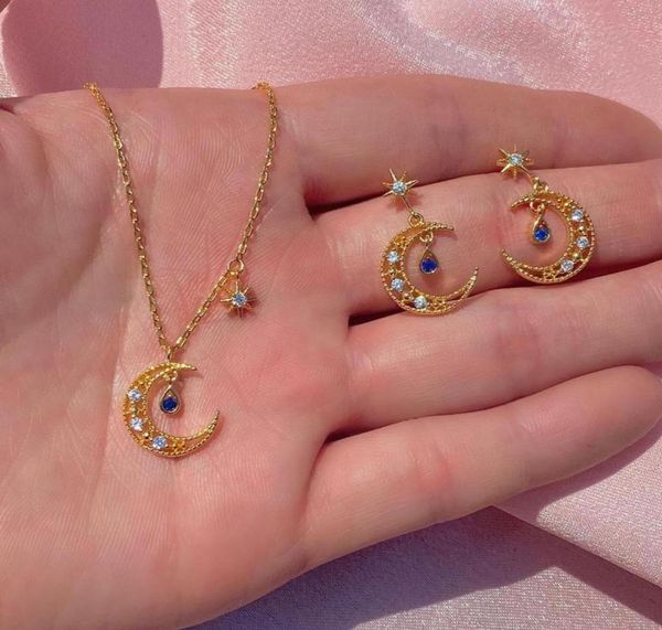 fashion girl women jewelry 5a white blue cz paved moon star charm minimal delicate lovely small pendant girl necklace4992951, Golden;silver
fashion girl women jewelry 5a white blue cz paved moon star charm minimal delicate lovely small pendant girl necklace4992951, Golden;silver