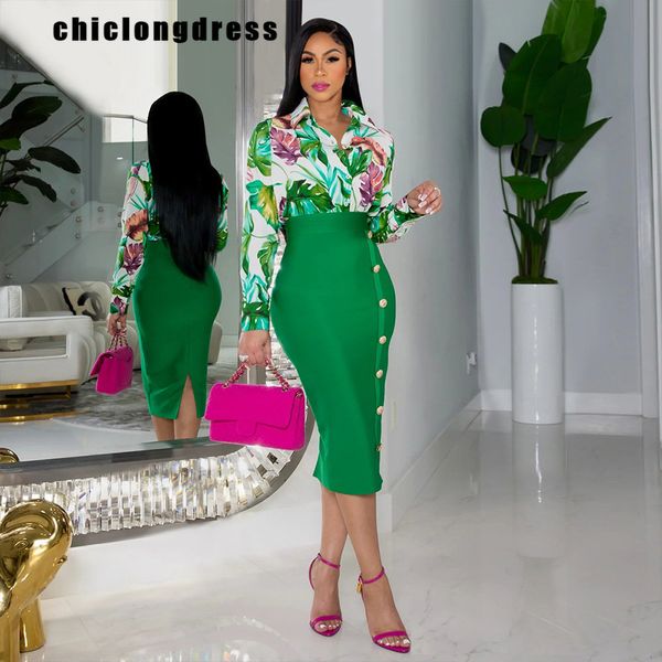 two piece dress spring summer fashion two piece set women ol elegant printed button shirt pencil skirt two piece suit women 230714, White
two piece dress spring summer fashion two piece set women ol elegant printed button shirt pencil skirt two piece suit women 230714, White