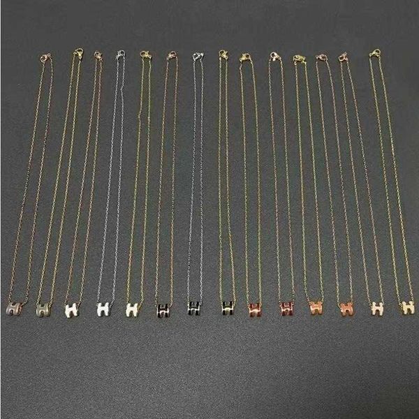 aher max designer luxury h necklace letter women's collarbone chain versatile fashion niche sweet enamel pendant vzj3, Silver
aher max designer luxury h necklace letter women's collarbone chain versatile fashion niche sweet enamel pendant vzj3, Silver