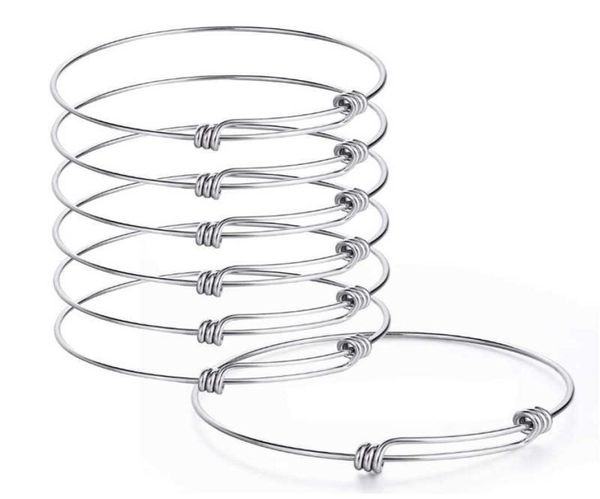 5pcs stainless steel wire blank bangle bracelet expandable charm bracelet double loops style for diy jewelry making q07172249896, Black
5pcs stainless steel wire blank bangle bracelet expandable charm bracelet double loops style for diy jewelry making q07172249896, Black