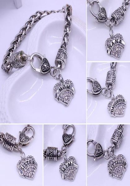 whole2016 new design mom gift charm rhinestone heart bracelet letters mom sister nana mimi bracelets for women bracelet femme8200999, Golden;silver
whole2016 new design mom gift charm rhinestone heart bracelet letters mom sister nana mimi bracelets for women bracelet femme8200999, Golden;silver