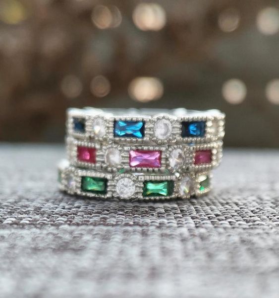 cluster rings vintage green blue red cubic zircon stacking eternity ring women039s silver wedding band anniversary jewelry2772934, Golden;silver
cluster rings vintage green blue red cubic zircon stacking eternity ring women039s silver wedding band anniversary jewelry2772934, Golden;silver