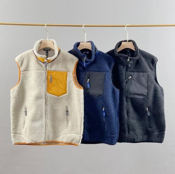 vest designer s parkas patagonias jackets lamb fleece for men and womens outerwear jacket thick warm down couple coats loose sm007, Black;white
vest designer s parkas patagonias jackets lamb fleece for men and womens outerwear jacket thick warm down couple coats loose sm007, Black;white