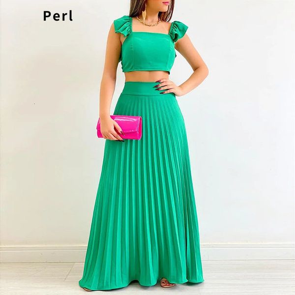 plus size dresses perl solid color short vest high waist pleated half skirt suit women matching dress sets 230715, Black
plus size dresses perl solid color short vest high waist pleated half skirt suit women matching dress sets 230715, Black