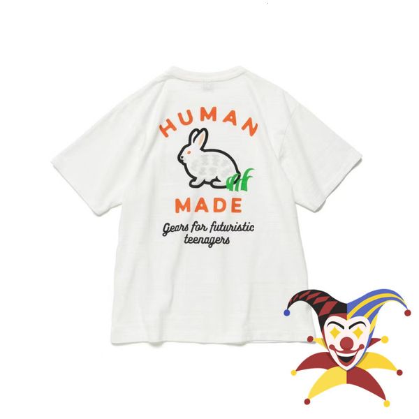 women's tshirt human made t shirt slub cotton men women cartoon rabbit print tees tshirts 230715, White
women's tshirt human made t shirt slub cotton men women cartoon rabbit print tees tshirts 230715, White