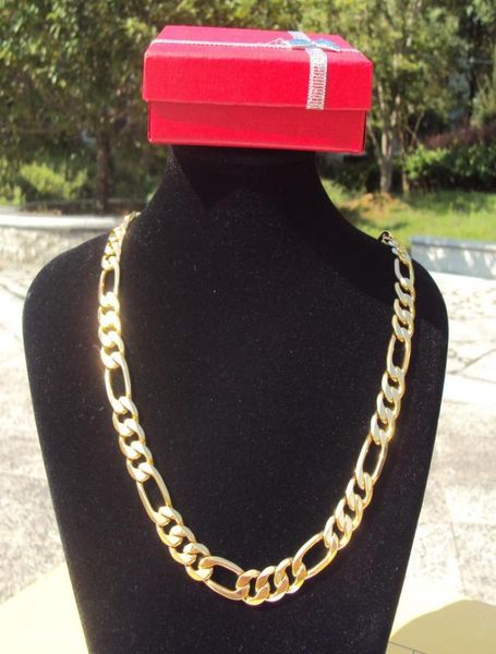 18k solid gold plated authentic finish 18k stamped 10mm fine figaro chain necklace men039s made in 600mm2010857, Silver
18k solid gold plated authentic finish 18k stamped 10mm fine figaro chain necklace men039s made in 600mm2010857, Silver